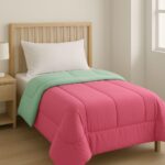 Acolchado Doble Faz Bicolor de Microfibra 2 1/2 Plaza