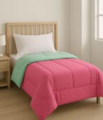 Acolchado Doble Faz Bicolor de Microfibra 2 1/2 Plaza