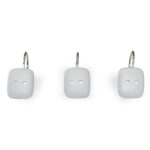 Ganchos de Resina para Cortina de Baño