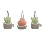 Ganchos de Resina para Cortina de Baño