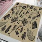 Alfombra Aldeana Estampada Premium Infantil 120 X 150 cm