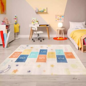 Alfombra Aldeana Estampada Premium Infantil 120 X 150 cm