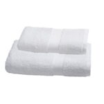 Juego de Toalla y Toallón Palette Urban Dover 400 gr. ( Blanco)
