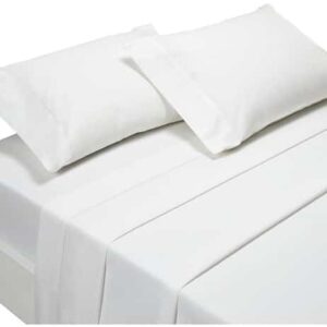 Juego de Sábanas 2 1/2 Plaza Delfín Blanco