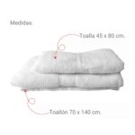 Toalla Hotel Blanca Franco Valente 420gr (45x80cm)