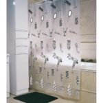 Cortina de Baño Plástica con Ganchos Formas y Colores