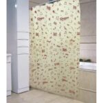 Cortina de Baño Plástica con Ganchos Formas y Colores