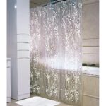 Cortina de Baño Plástica con Ganchos Formas y Colores