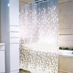 Cortina de Baño Plástica con Ganchos Formas y Colores