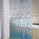 Cortina de Baño Plástica con Ganchos Formas y Colores