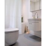 Cortina de Baño Plástica con Ganchos Formas y Colores