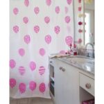 Cortina de Baño Plástica con Ganchos Formas y Colores