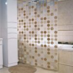 Cortina de Baño Plástica con Ganchos Formas y Colores