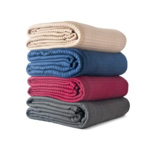 Frazada / Manta Polar Acanalada Emerald