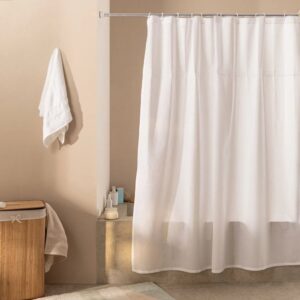 Cortina de Baño Percalito + ganchos para colgar