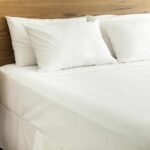 Juego de Sábanas Blancas Percal de 180 hilos 50% Algodón - 50% poliéster