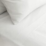 Sábana Plana Blanca Hotelera Percal 180 Hilos 50% Algodón – 50% poliéster