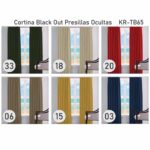 Cortina Black Out Presillas Ocultas Con Agarraderas