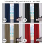 Cortina Black Out Presillas Ocultas Con Agarraderas