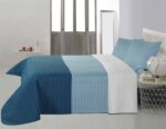 Cubrecama Quilt Tricolor con Fundas Kavanagh