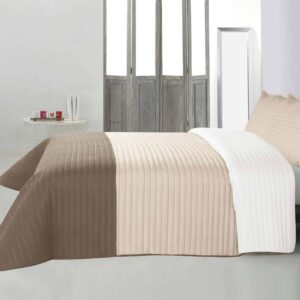 Cubrecama Quilt Tricolor con Fundas Kavanagh
