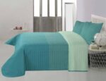 Cubrecama Quilt Tricolor con Fundas Kavanagh