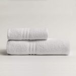 Pack de 12 Juegos de Toalla y Toallón Blanco Iris Hotel 450gr