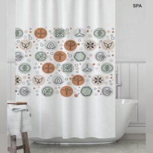 Cortina de Baño Estampada Country
