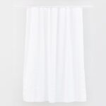 Cortina de Baño de teflon Blanca lisa