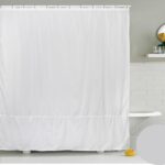 Cortina de Baño de teflon Blanca lisa