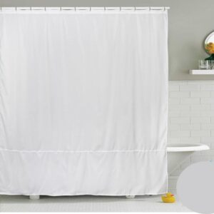 Cortina de Baño de teflon Blanca lisa