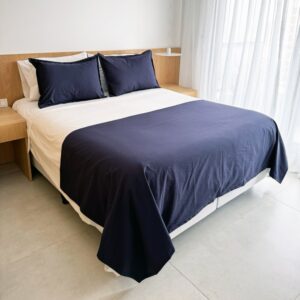 Pie de Cama con Fundas de Almohadòn, Percal 144 hilos