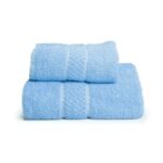 Juego Toalla y Toallón Seclar Platino 550 gr