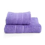 Juego Toalla y Toallón Seclar Platino 550 gr