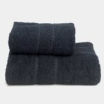 Juego Toalla y Toallón Seclar Platino 550 gr