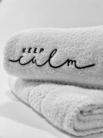 Toallón Bordado Keep Calm Ideal SPA 550 gr