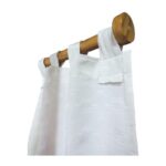 Juego de Cortinas Jaquard Crudo Jardena. tapa la luz