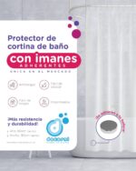 Protector de Cortina de Baño con Imanes Adherentes