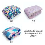 Acolchado Estampado Infantil de 1 1/2 Plaza