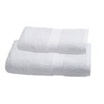 Juego de Toalla y Toallón Palette Urban Dover 400 gr. ( Blanco)