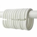 Cortina de Baño Lisa de Microfibra con ganchos para colgar