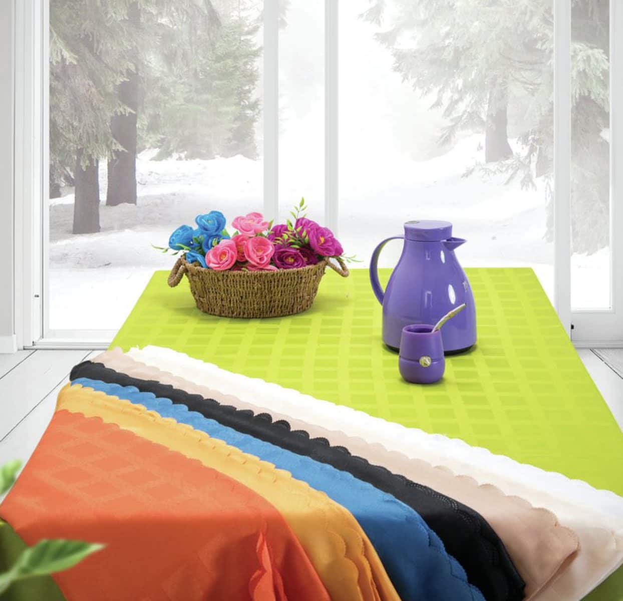 Mantel Antimanchas Rectangular y Redondo 1 Mantel Antimanchas Rectangular y Redondo