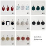 Ganchos de Resina para Cortina de Baño