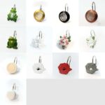 Ganchos de Resina para Cortina de Baño