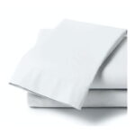Pack de 10 Fundas de Almohada Blancas de 1 Metro. Percal 144 Hilos