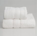 Juego Toalla y Toallón Blanco Hotel Premium Seclar 550gr