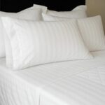 JUEGO DE SÁBANAS – Dobby Stripe Blanco Hotel – 200 H