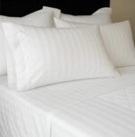 JUEGO DE SÁBANAS – Dobby Stripe Blanco Hotel – 200 H