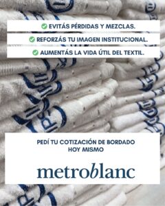 Bordado personalizado para hoteles, clínicas y complejos turísticos 5