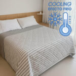 Acolchado Cold Alaska efecto frío reversible con tecnología Cooling Tech, liviano y suave, disponible en 1½, Queen y King.